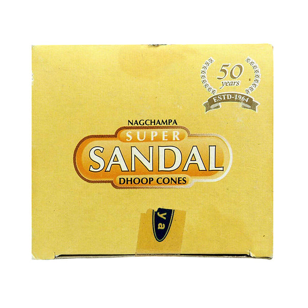 Satya Super Sandal Dhoop Incense Cones for meditation, prayer, and purifying rituals.