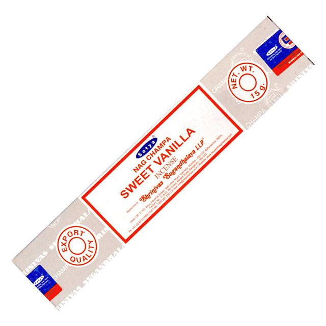 Satya Sweet Vanilla Incense Sticks 15 gram box