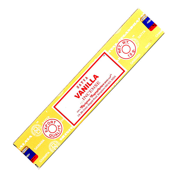 Satya Vanilla Incense Sticks 15 gram pack