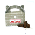 Satya White Sage Dhoop Backflow Cones for cleansing rituals, meditation, and calming ambiance.