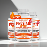 Saw Palmetto Prostate & Hair Growth Support capsules bottle for prostate health, hair growth support, and daily men's care.