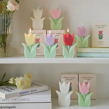 Scented handmade tulip candle soy wax candle for bedroom fragrance, decorative display, and calming use.