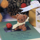 Sculpted teddy bear scented candle for decorative styling, fragrant atmosphere, and thoughtful gifts.