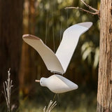 Handmade Wooden Seagull Wall Hanging decorative wooden seagull for wall mounting and coastal home decorating.