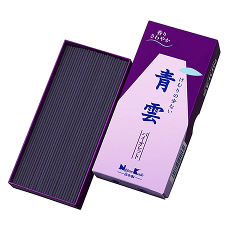 Seiun Violet incense sticks with ceramic tile burner