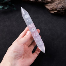 Energy Wand Selenite Crystal Healing Stick crystal stick for meditation, emotional balance, and spiritual healing use.