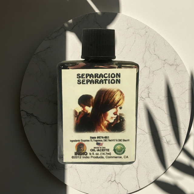 Separacion Separation Wish Oil bottle for spiritual separation work, intention setting, and ritual use.