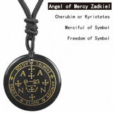Seven Archangel pendant spiritual medal for devotional practice, blessing, and protective wear.