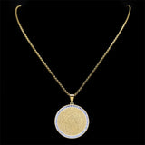 Seven Archangels Catholic medal necklace for faith-based protection, prayer, and religious jewelry use.