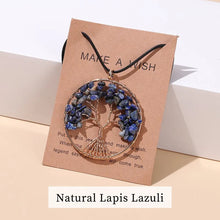 Seven stone chakra Tree necklace pendant for chakra balancing, spiritual rituals, and thoughtful gift giving.