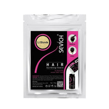 Sevich 100g Hair Fibers Refill key benefits and features highlighted.