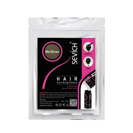 Sevich 100g Hair Fibers Refill natural undetectable finish on hair.