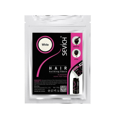 Sevich 100g Hair Fibers Refill keratin fiber texture close-up view.