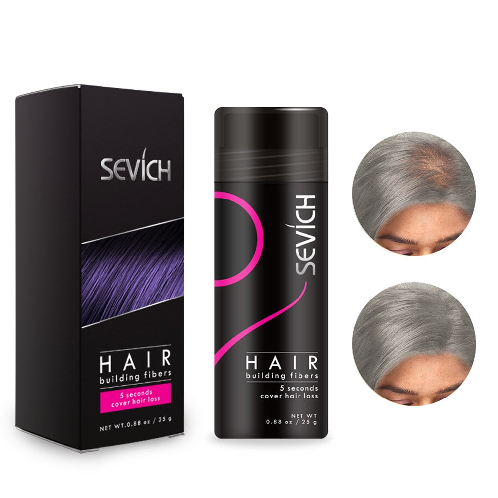 Sevich Hair Building Fibers Keratin application instructions and usage tips.