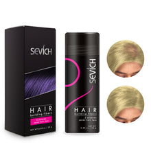 Sevich Hair Building Fibers Keratin natural undetectable finish on hair.