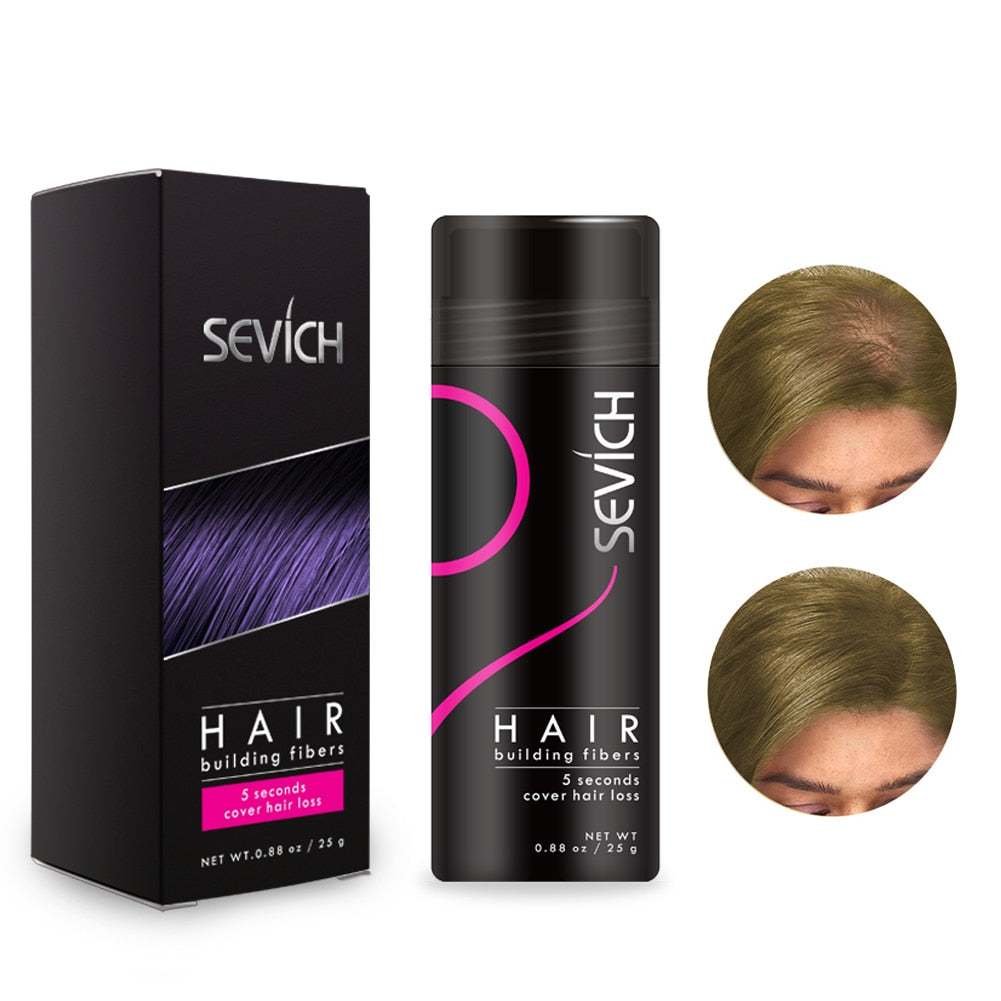 Sevich Hair Building Fibers Keratin compact packaging for travel and on-the-go use.