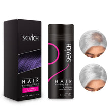 Sevich Hair Building Fibers Keratin step-by-step usage guide for thinning hair.