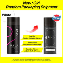 Sevich hair fibers bottle for creating natural-looking thick hair and covering visible sparse spots.