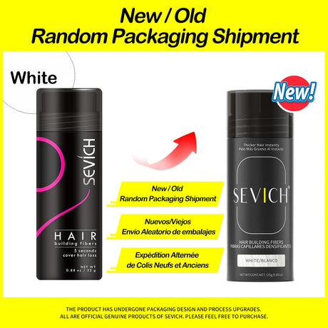 Sevich hair fibers bottle for creating natural-looking thick hair and covering visible sparse spots.