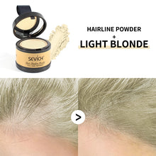 Sevich Waterproof Hairline Powder applied with brush for precise edge definition.