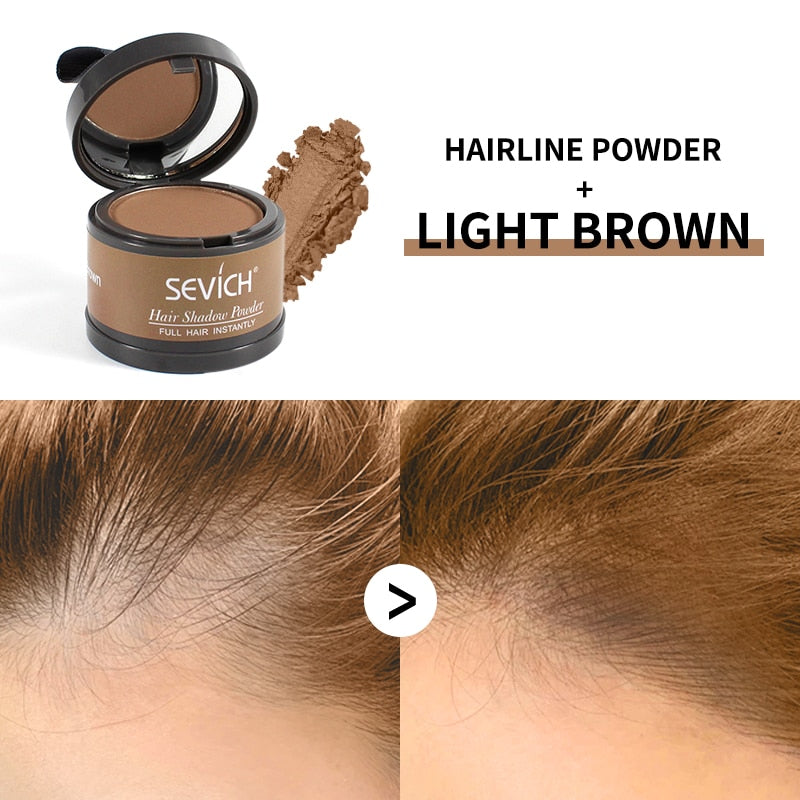 Sevich Waterproof Hairline Powder lifestyle photo with polished hairline.