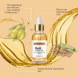 Sexy body bum oil bottle for firming massage, nourishing skin, and moisturizing body care.