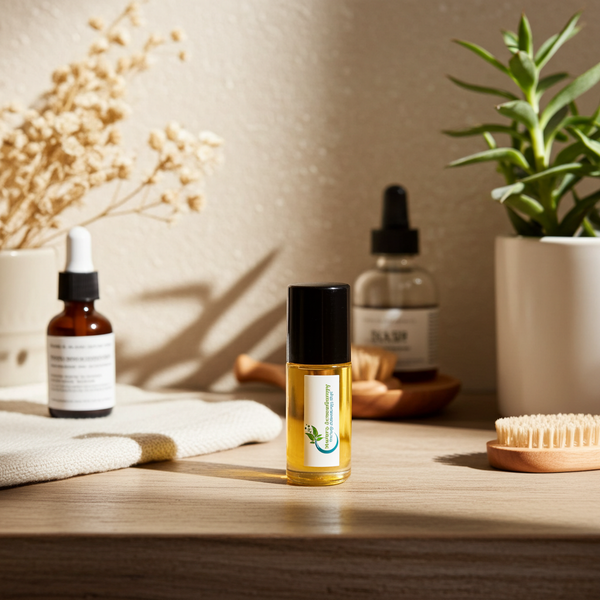 Sexy Dahlia Rush Body Oil bottle — seductive floral dahlia fragrance oil for date nights, evenings, and bold floral layering.