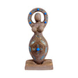 Shaman Goddess figurine resin statue for spiritual altar decor, meditation spaces, and sacred room styling.