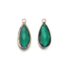 Shiny teardrop crystal charms for jewelry embellishing, pendant crafting, and elegant accessory design.