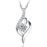 Silver heart pendant necklace with amethyst stone for fashion wear, meaningful gifts, and occasion dressing.