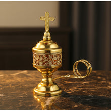 Silver Middle Eastern cone incense burner for burning cone incense during meditation, prayer, and home fragrance use.