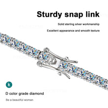 Silver plated moissanite tennis bracelet for women for wedding wear, evening outfits, and everyday elegance.