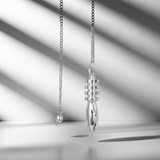 Silver Plated Pendulum metal pendulum for dowsing, chakra balancing, and metaphysical practice.