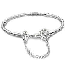 Silver Zircon Heart Love Bracelet Charm jewelry bead for love-themed bracelet designs, anniversary presents, and everyday wear.