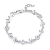 Silver rope pattern chain bracelet in 925 sterling silver for regular use, gifting, and stylish accessorizing.