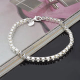 Silver twist rope jewelry bracelet in 4MM width for everyday wear, stacking, and polished wrist styling.