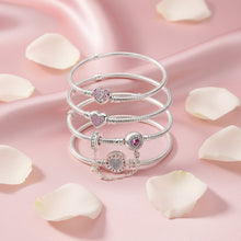 Silver Zircon Heart Love Bracelet Charm jewelry piece for bracelet styling, gift giving, and everyday accessory wear.