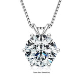 Simple moissanite solitaire necklace in 925 silver pendant style for everyday accessorizing, workwear styling, and minimal jewelry use.