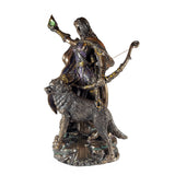 Skadi Norse Goddess of Winter altar statue for pagan worship, ritual spaces, and spiritual decoration.