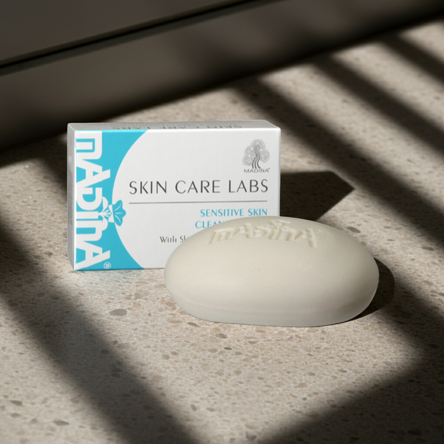 Skin Care Labs Sensitive Skin Cleansing soap bar for daily washing, soothing care, and mild skin cleansing.