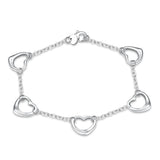 Sleek sterling silver rope chain wristlet bracelet for regular wear, minimal styling, and polished accessory use.