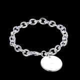 Slim sterling silver rope chain bracelet for daily wear, bracelet stacking, and lightweight wrist styling.