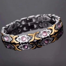 Slimming Twisted Magnetic Bangle bracelet for regular wear, wellness-inspired styling, and outfit accessorizing.