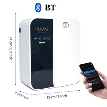 Smart aroma diffuser device for offices and large interiors, helping maintain a pleasant scented atmosphere throughout the space.