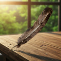 Smokey Gray Feather 10-12 inch craft feather for costume design, floral arrangements, and decorative DIY projects.