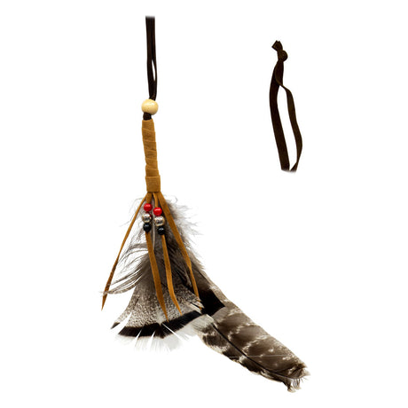 Smudge Feather Shaman 3 Feathers ritual feather bundle for smudging, energy cleansing, and spiritual ceremony use.