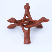 Paua Abalone smudging shell bowl with tripod stand for catching ash, burning sage, and ceremonial use.