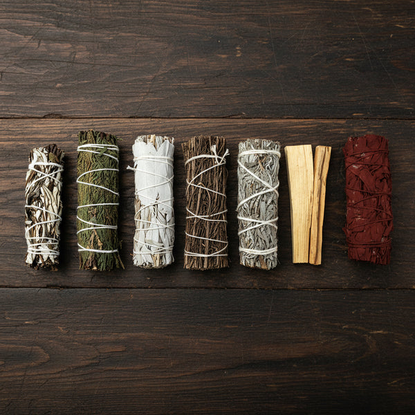 Smudging Sampler Pack, 7 herb smudge sticks
