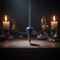 Sodalite 6-sided faceted pendulum on a 9-inch chain for dowsing