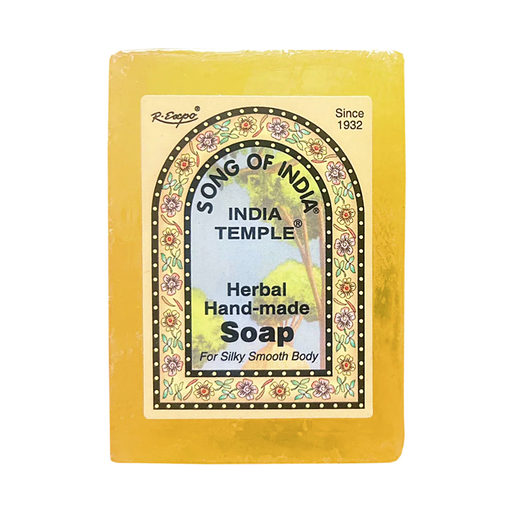 Song of India India Temple Soap 100g herbal bar for daily cleansing, aromatherapy, and mindful bathing.
